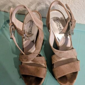 Michael Kors Tan Suede Women's Sandals